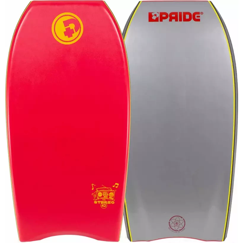 Bodyboard Pride Stereo PE HD Red/Grey