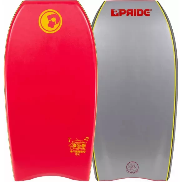 Prancha de bodyboard Pride Stereo PE HD Red/Grey