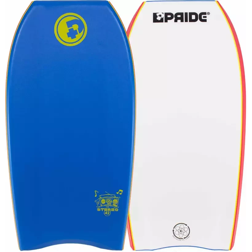Prancha de bodyboard Pride Stereo PE HD Blue/White