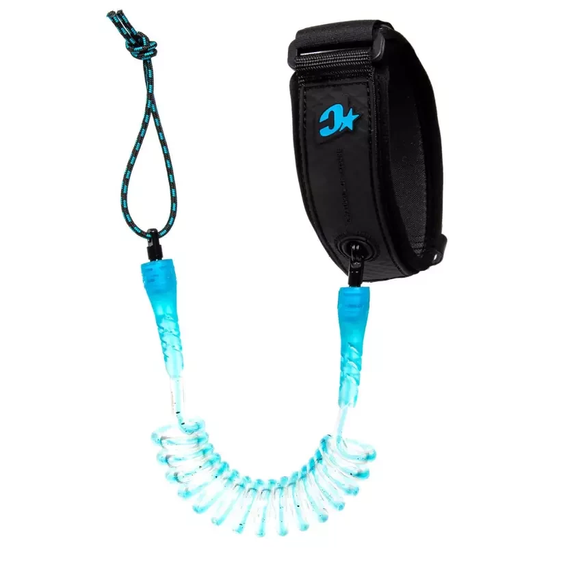 Leash de Bodyboard Creatures Reliance Cyan Speckle Black