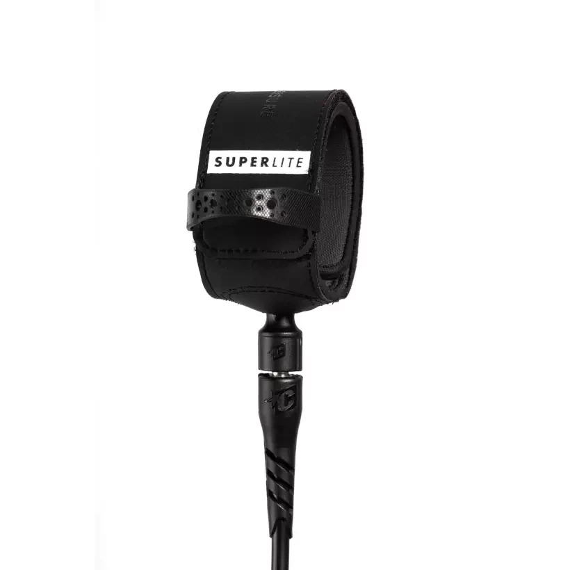 Leash de surf Creatures SuperLite Comp Black Silver