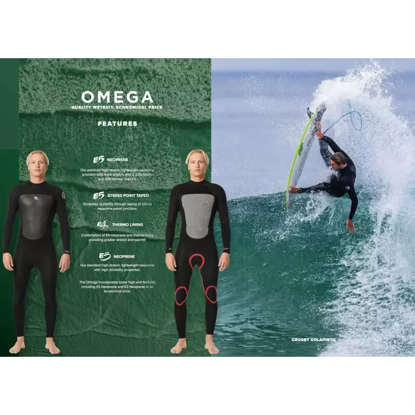 Muta surf Rip Curl Omega 4/3mm Black