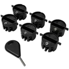 Set di 6 tappi per pinne M-Fins Nero
