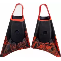 Aletas de bodyboard Stealth S1 Supreme Black/Fluro Red 2