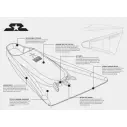 Vinnen bodyboard Stealth S2 Super Soft Ice Blue/Papaya
