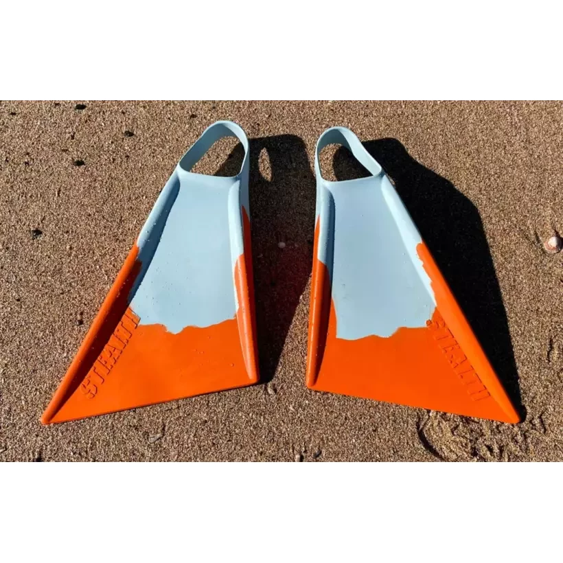 Flossen bodyboard Stealth S2 Super Soft Ice Blue/Papaya