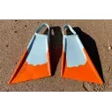 Flossen bodyboard Stealth S2 Super Soft Ice Blue/Papaya
