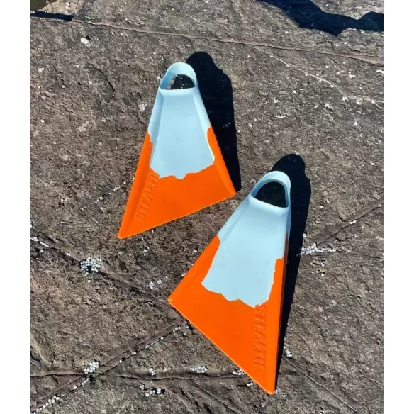 Flossen bodyboard Stealth S2 Super Soft Ice Blue/Papaya