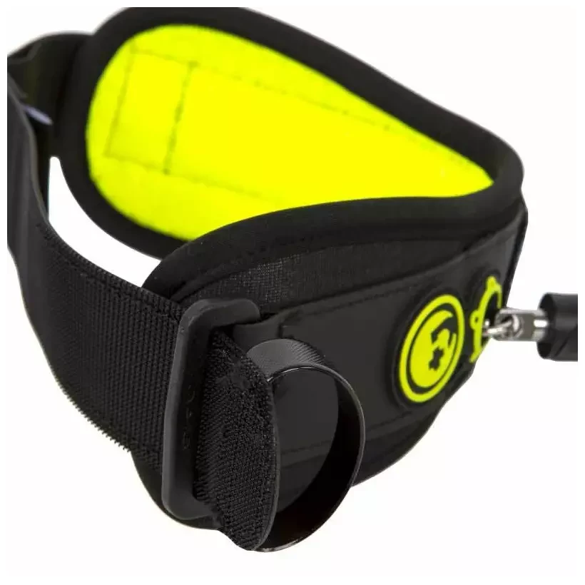 Pride Bodyboard Leash Stretchfit biceps Black/Fluro Yellow