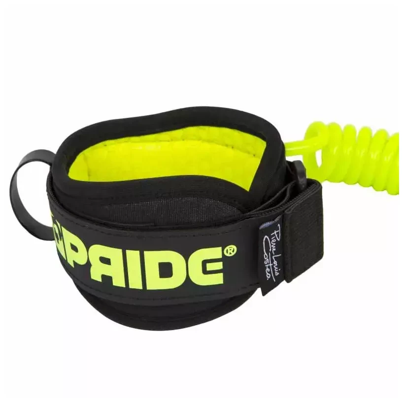 Pride Bodyboard Leash Stretchfit biceps Black/Fluro Yellow