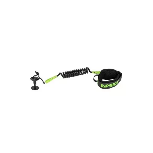 Leash de Bodyboard Pride Stretchfit biceps Black/Fluro Yellow