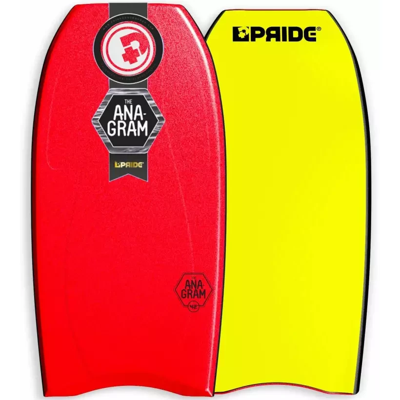 Planche de bodyboard Pride Anagram contoured Red/Yellow