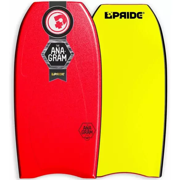 Planche de bodyboard Pride Anagram contoured Red/Yellow