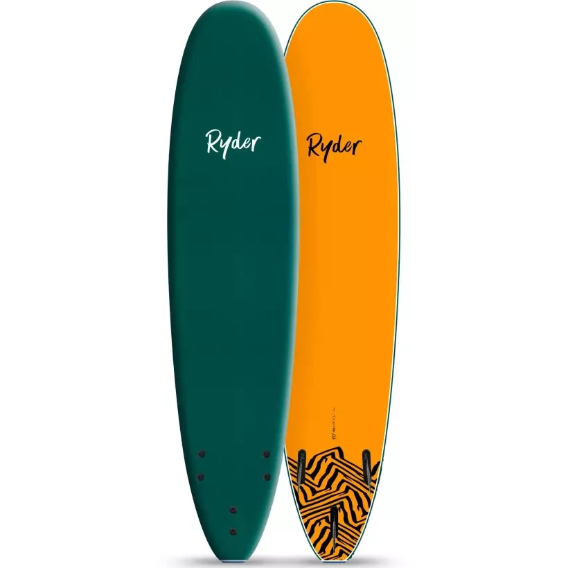 Tabla de surf softboard Ryder Mal Mallard Green/Orange
