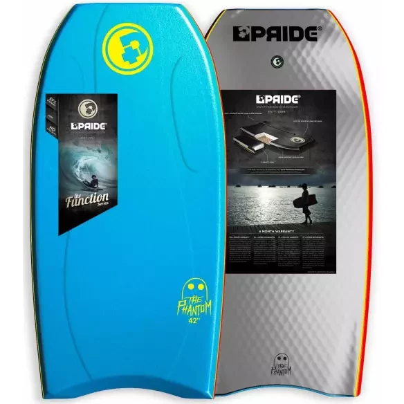 Prancha de bodyboard Pride Phantom Contoured Aqua Blue
