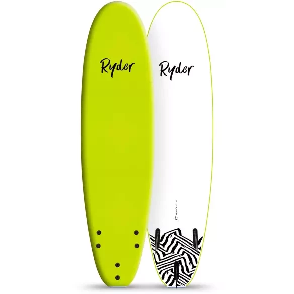Planche de surf softboard Ryder Mal Electric Lemon