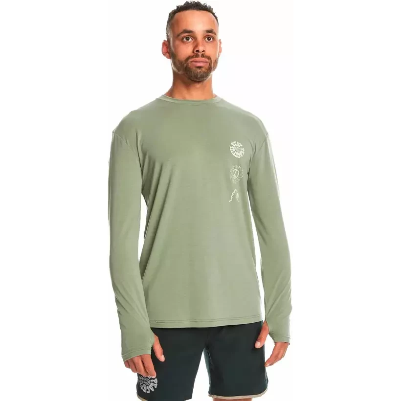 Maglietta quiksilver Coastal Run sea spray