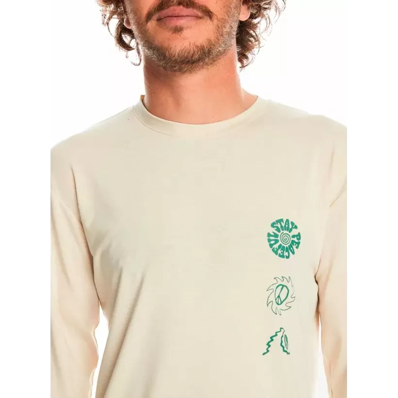 Coastal Run oyster white T-Shirt quiksilver