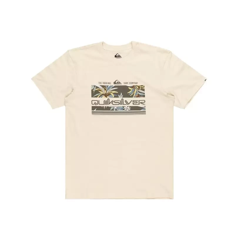 Tee Shirt quiksilver Tropical Rainbow beige