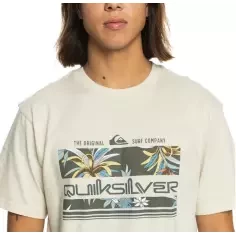 Tee Shirt quiksilver Tropical Rainbow beige 2