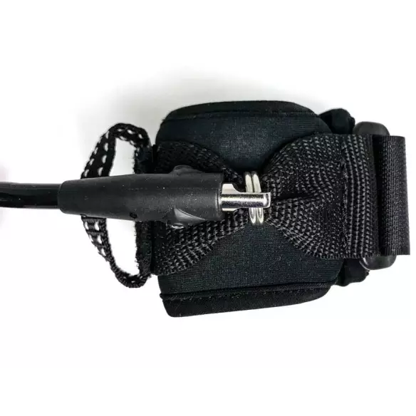Funkshen Single Swivel Wrist Bodyboard leash Black/Blue