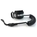 Leash für bodyboard Funkshen Single Swivel Wrist Black/White