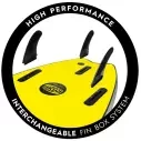 Planche de surf softboard Ryder Mal Blue/Lime