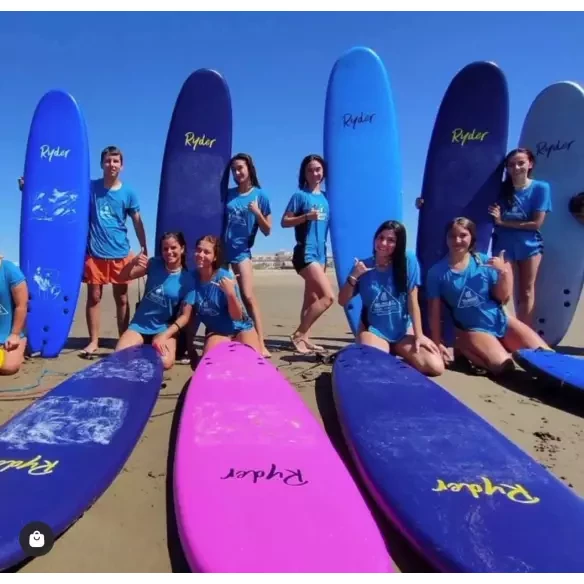 Prancha de surf softboard Ryder Mal Dazzling Blue 9'