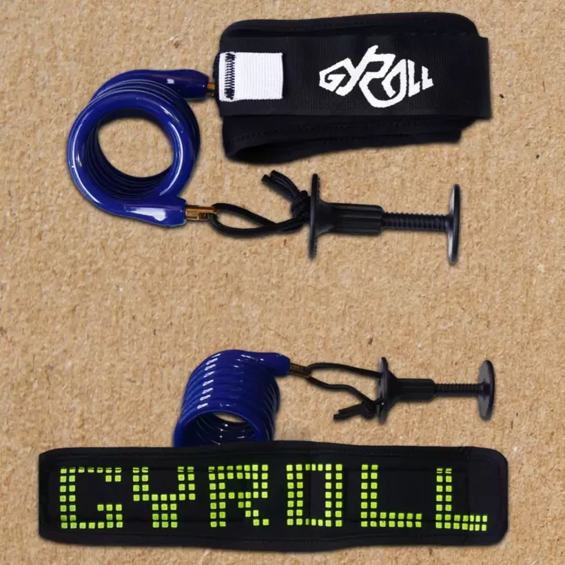 Bodyboard leash Gyroll Biceps Variable Strap Turquoise