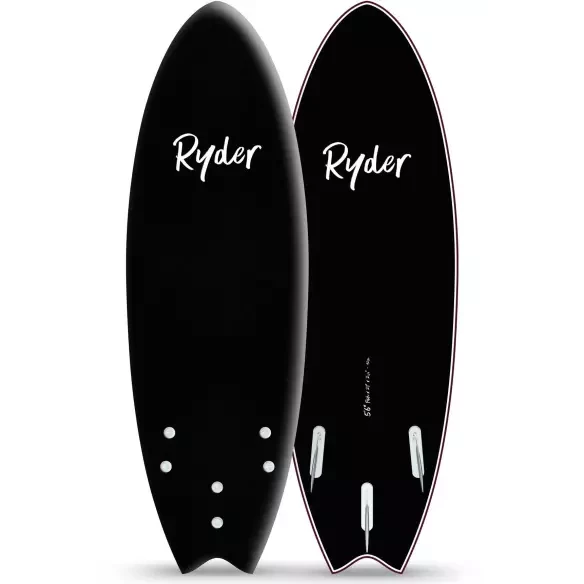 Planche de surf softboard Ryder Fish Black