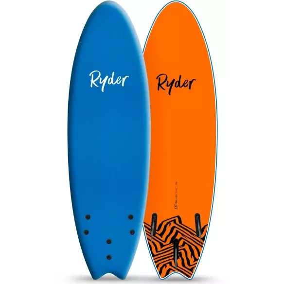 Planche de surf softboard Ryder Fish Midnight Blue/Orange