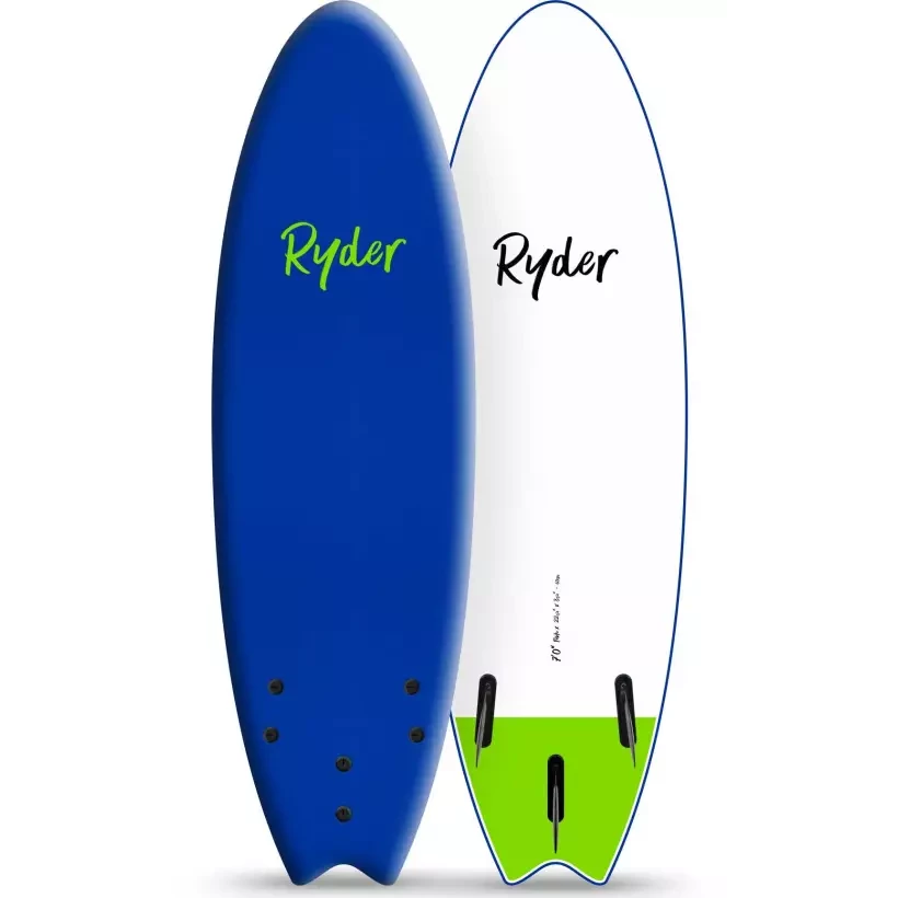 Tavola da surf softboard Ryder Fish Midnight Blue/White