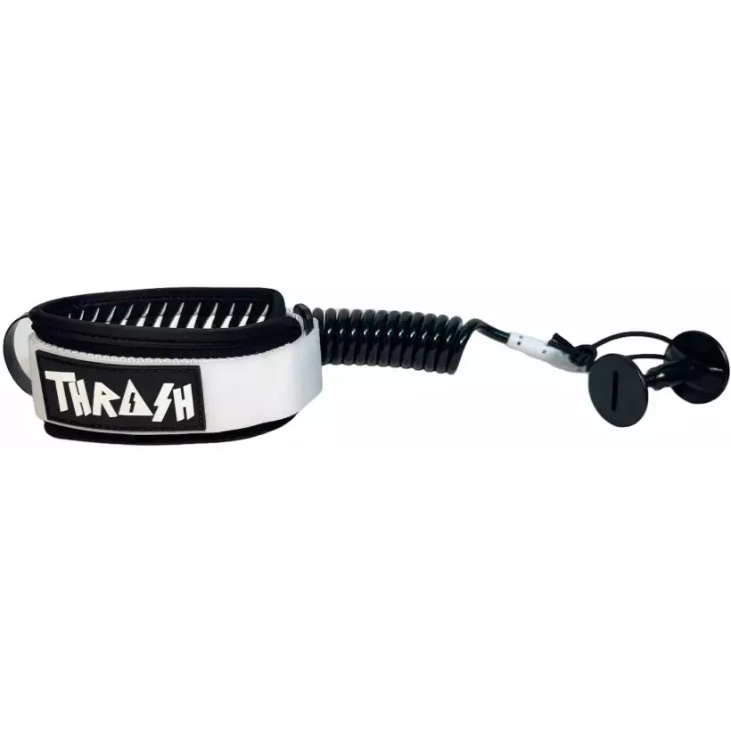 Leash de bodyboard Thrash Biceps V-Grip 8mm Black And White