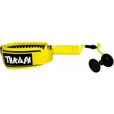 Leash bodyboard Thrash Biceps V-Grip 8mm Yellow