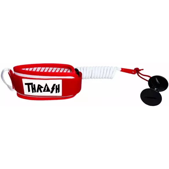 Leash bodyboard Thrash per I Bicipiti V-Grip 8mm Red/White