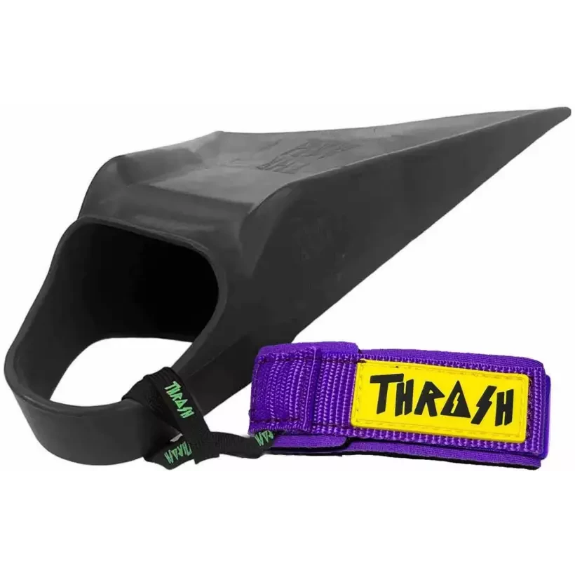 Thrash fin leash V-Grip Purple/Yellow