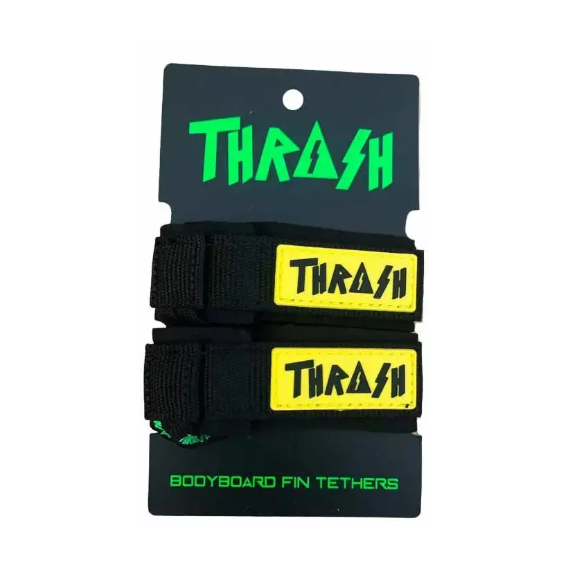 Unterliegt flossen Thrash V-Grip Black Logo Yellow