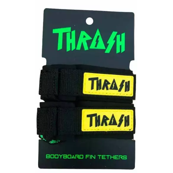 Fascetta blocca pinne Thrash V-Grip Black Logo Yellow