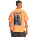 Camiseta quiksilver back flash Tangerine