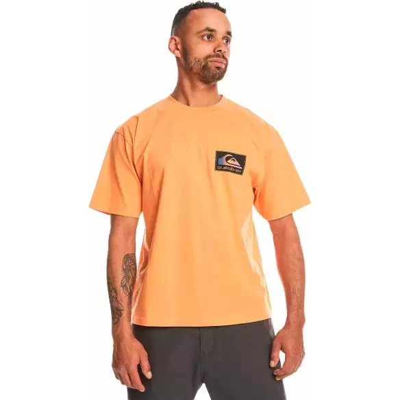 T-shirt Quiksilver back flash Tangerine
