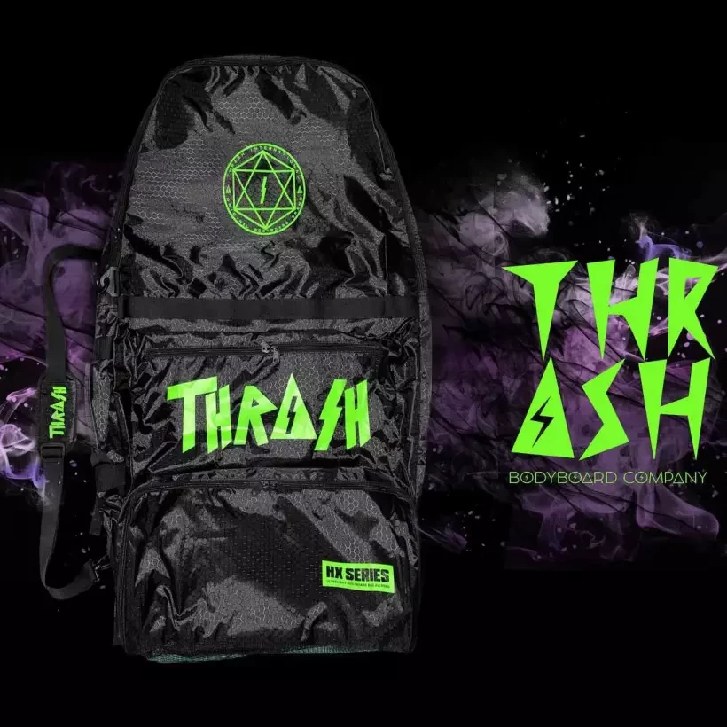 Boardbag bodyboard Thrash Ultralight Daily HX series Black/Green