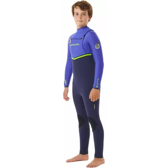 Wetsuit Rip Curl Flash-Bom 4/3mm Chest Zip  Junior 4Wild Berry