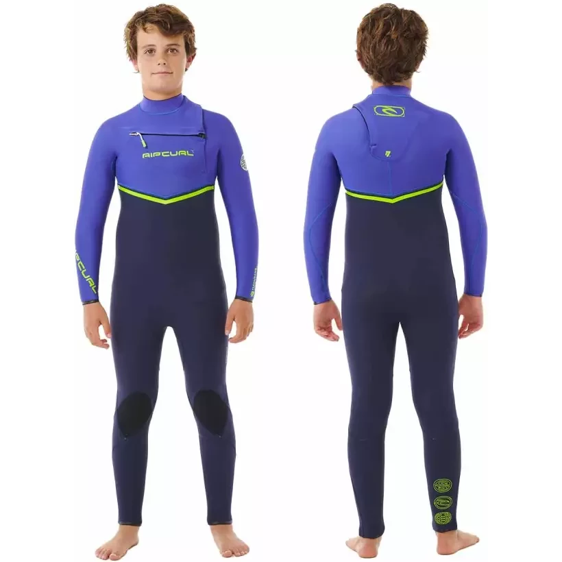 Muta surf Rip Curl Flash-Bomba 4/3mm Chest Zip  Junior 4Wild Berry