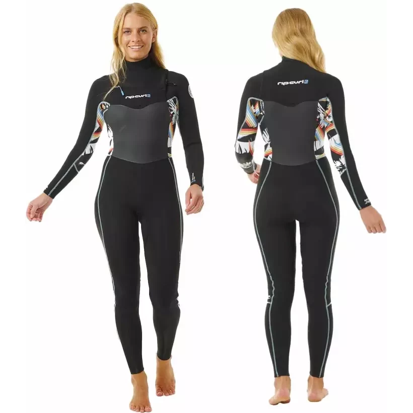Wetsuit Rip Curl Dawn Patrol Women 4/3mm CZ Black/Multi