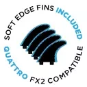 Tabla de surf softboard MDNS Eps Core Quad Fish
