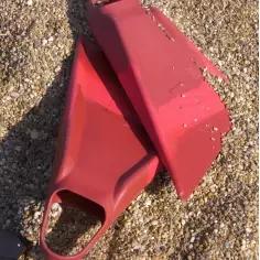 Barbatanas de bodyboard Sniper Menace Red Duo 2