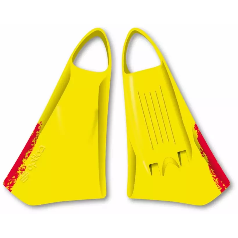 Pinne da bodyboard Option 2 Giallo/Rosso
