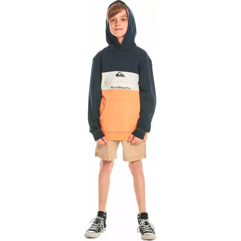 Sudadera Quiksilver Emboss Block Navy Blazer Junior