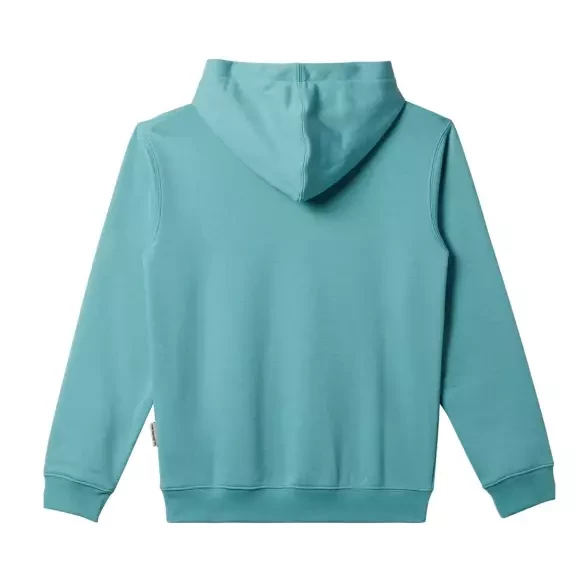 Sudadera Quiksilver big logo turquesa Junior