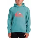 Felpa Quiksilver big logo turquesa Junior